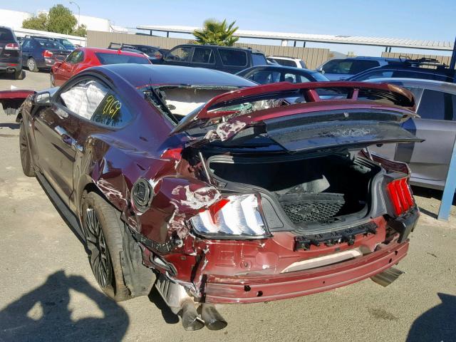 1FA6P8CF1J5109226 - 2018 FORD MUSTANG GT MAROON photo 3