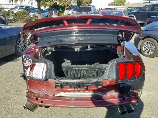 1FA6P8CF1J5109226 - 2018 FORD MUSTANG GT MAROON photo 6