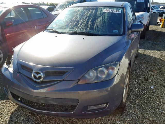 JM1BK344491210268 - 2009 MAZDA 3 S GRAY photo 2