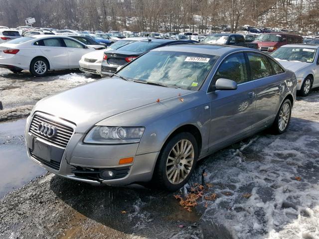 WAUDH74F86N127928 - 2006 AUDI A6 3.2 QUA GRAY photo 2