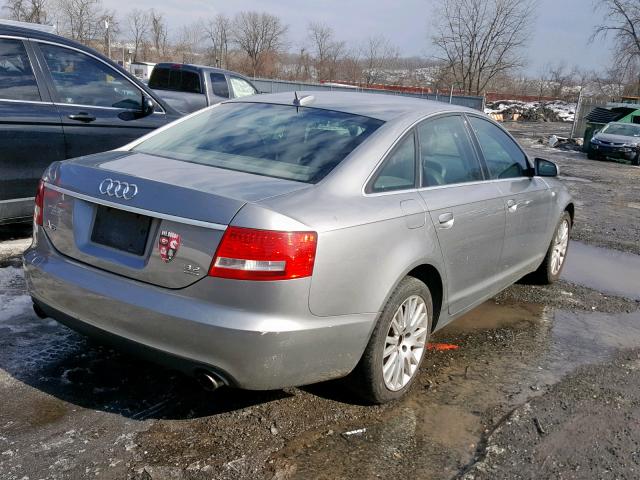 WAUDH74F86N127928 - 2006 AUDI A6 3.2 QUA GRAY photo 4