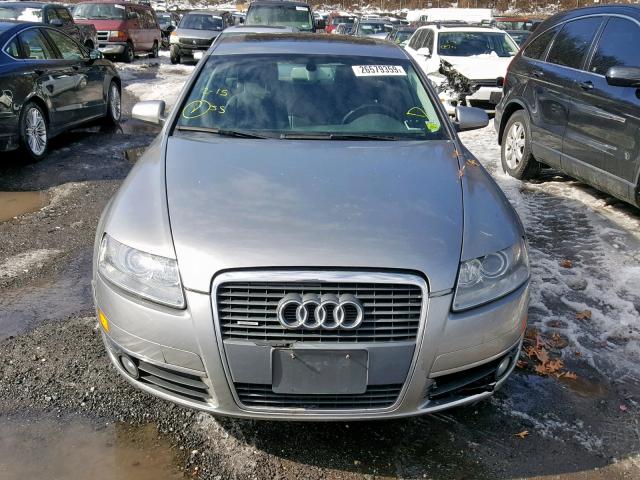 WAUDH74F86N127928 - 2006 AUDI A6 3.2 QUA GRAY photo 9