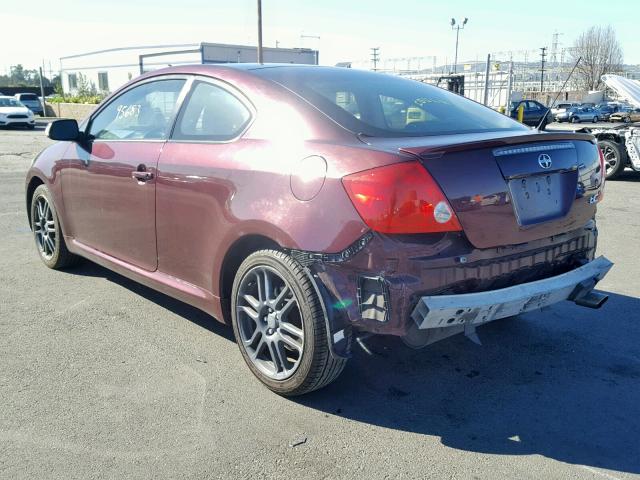 JTKDE177X50004388 - 2005 TOYOTA SCION TC იასამნისფერი ფოტო 3