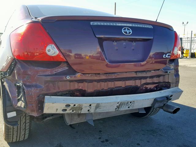 JTKDE177X50004388 - 2005 TOYOTA SCION TC იასამნისფერი ფოტო 9