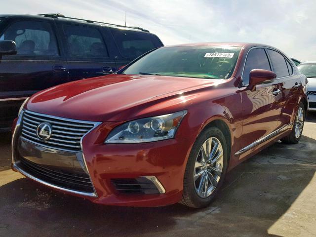 JTHBL5EF7D5122646 - 2013 LEXUS LS 460 RED photo 2