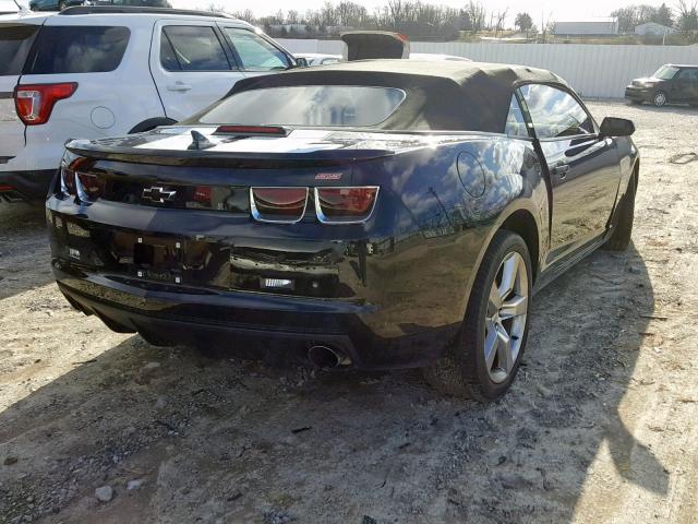 2G1FK3DJXB9183921 - 2011 CHEVROLET CAMARO 2SS BLACK photo 4