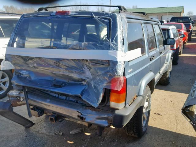 1J4FF68S1XL512578 - 1999 JEEP CHEROKEE BLUE photo 4