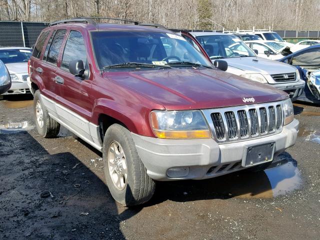 1J4GW58S0XC542802 - 1999 JEEP GRAND CHER BURGUNDY photo 1