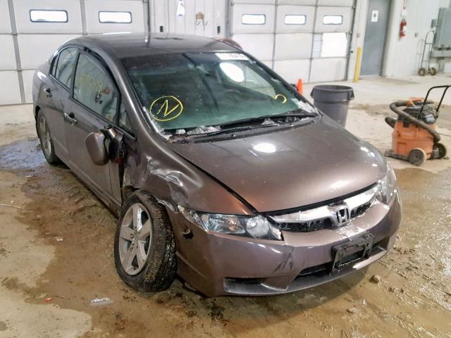 19XFA16679E003829 - 2009 HONDA CIVIC GRAY photo 1