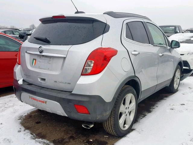 KL4CJASB1FB237750 - 2015 BUICK ENCORE SILVER photo 4