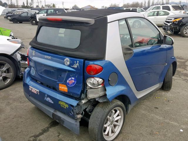 WMEEK31X09K221551 - 2009 SMART FORTWO PAS 蓝色 照片 4