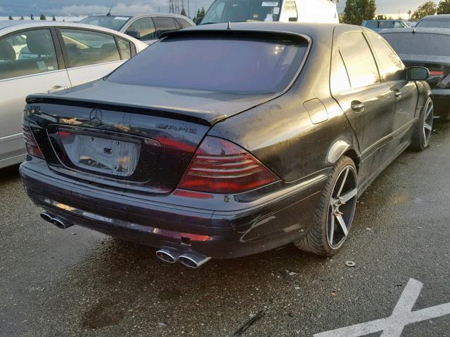 WDBNG74J53A365347 - 2003 MERCEDES-BENZ S 55 AMG BLACK photo 4