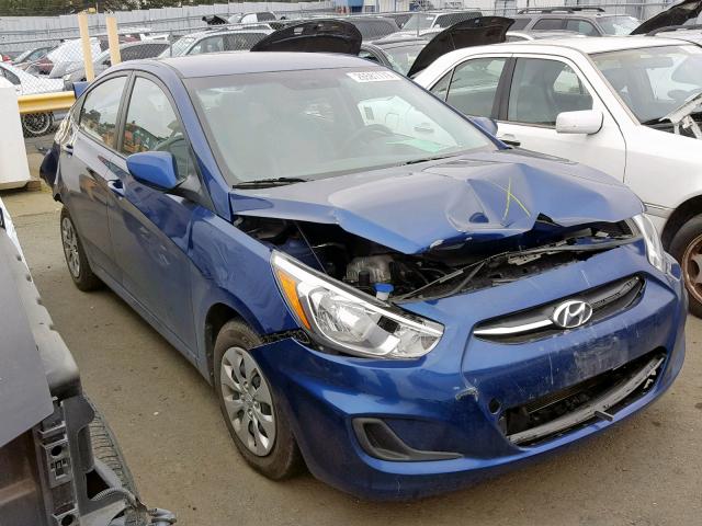 KMHCT4AE9GU011244 - 2016 HYUNDAI ACCENT SE BLUE photo 1