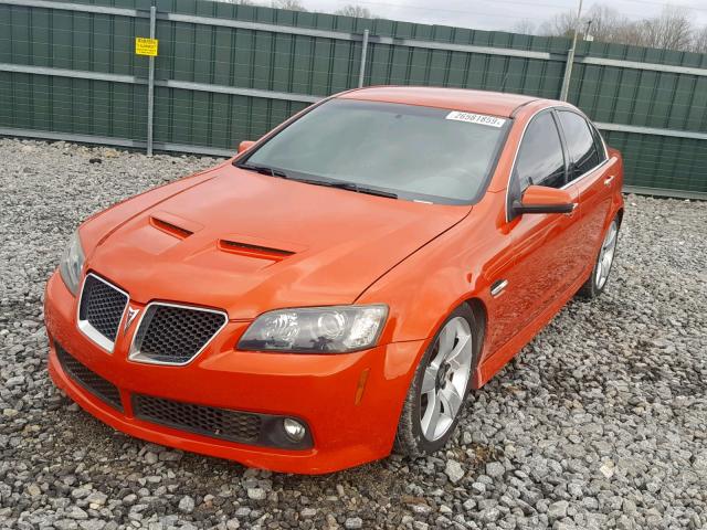 6G2EC57Y88L143012 - 2008 PONTIAC G8 GT ORANGE photo 2