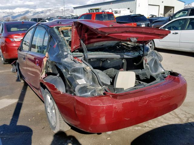 1G8AL58B56Z187300 - 2006 SATURN ION LEVEL BURGUNDY photo 3