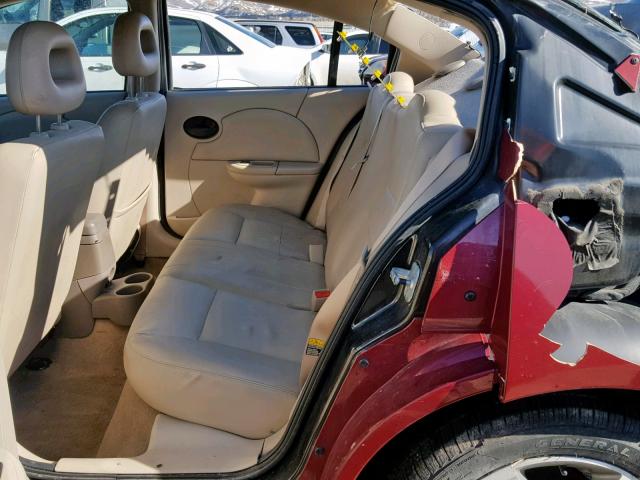 1G8AL58B56Z187300 - 2006 SATURN ION LEVEL BURGUNDY photo 6