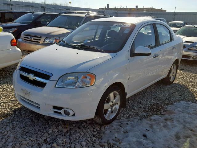 KL1TG56618B259928 - 2008 CHEVROLET AVEO LT WHITE photo 2