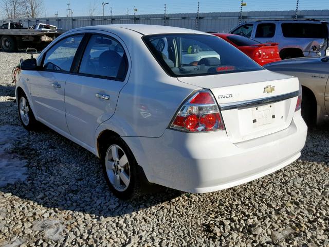 KL1TG56618B259928 - 2008 CHEVROLET AVEO LT WHITE photo 3