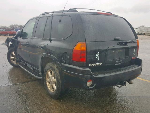 1GKDT13S422124795 - 2002 GMC ENVOY BLACK photo 3