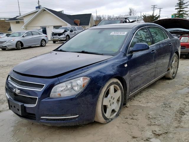 1G1ZJ577384273970 - 2008 CHEVROLET MALIBU 2LT BLUE photo 2