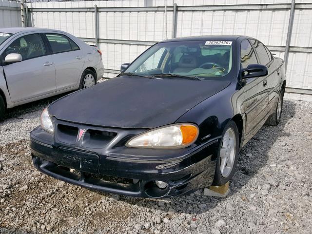 1G2NW52E9XM808641 - 1999 PONTIAC GRAND AM G BLACK photo 2