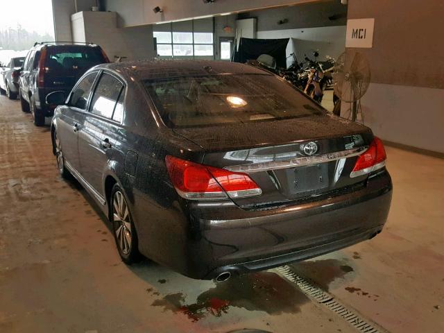 4T1BK3DB3BU379471 - 2011 TOYOTA AVALON BAS BLACK photo 3