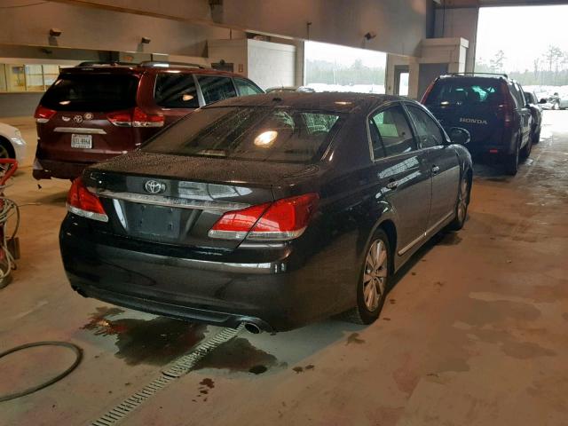 4T1BK3DB3BU379471 - 2011 TOYOTA AVALON BAS BLACK photo 4