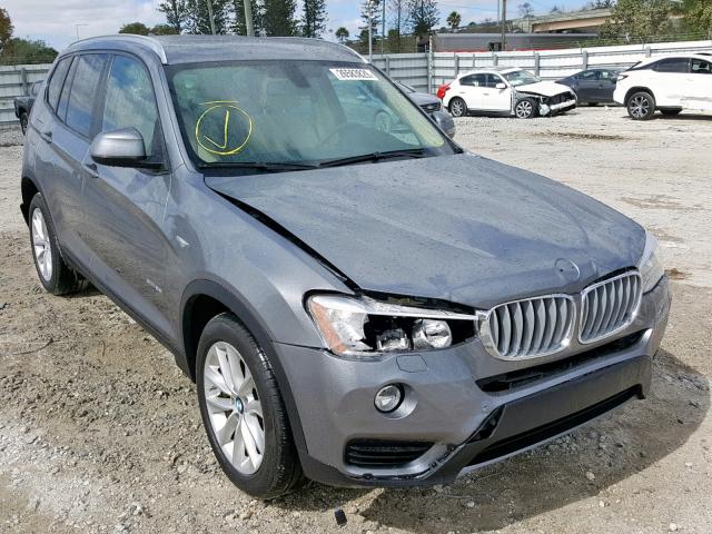 5UXWZ7C56G0R31899 - 2016 BMW X3 SDRIVE2 GRAY photo 1