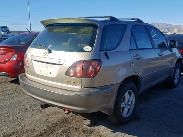 JT6HF10UXY0130915 - 2000 LEXUS RX 300 GOLD photo 4