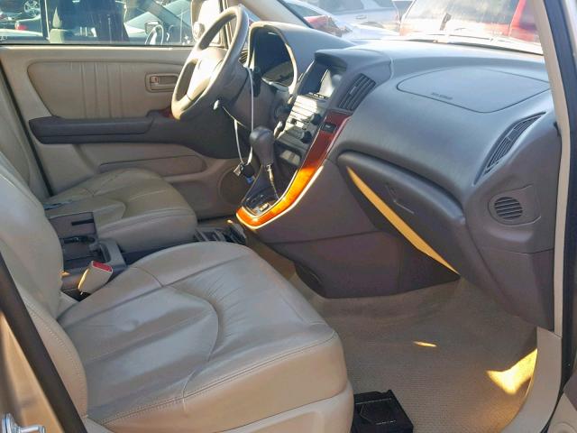 JT6HF10UXY0130915 - 2000 LEXUS RX 300 GOLD photo 5