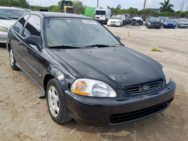 1HGEJ6126VL047773 - 1997 HONDA CIVIC DX BLACK photo 1