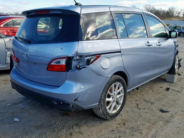 JM1CW2DL3C0123226 - 2012 MAZDA 5 BLUE photo 4