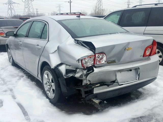 1G1ZH57B59F189929 - 2009 CHEVROLET MALIBU 1LT SILVER photo 3
