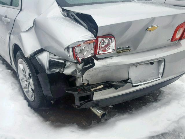 1G1ZH57B59F189929 - 2009 CHEVROLET MALIBU 1LT SILVER photo 9