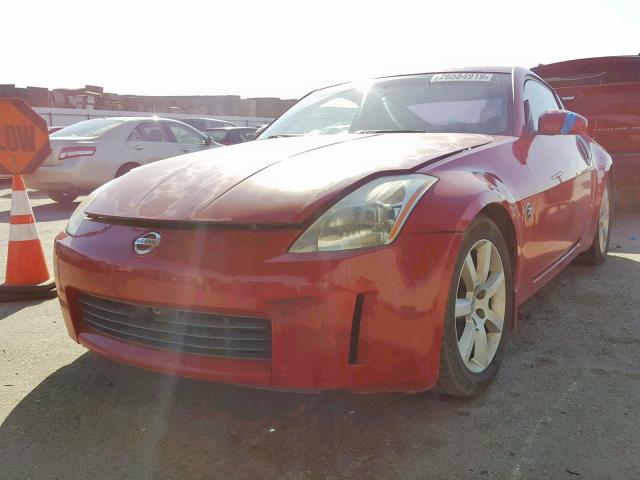 JN1AZ34E25M652039 - 2005 NISSAN 350Z COUPE RED photo 2