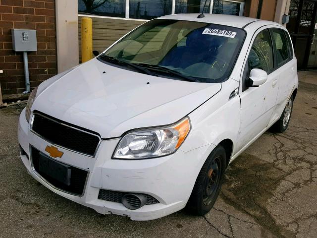 KL1TD6DE3BB241446 - 2011 CHEVROLET AVEO LS WHITE photo 2