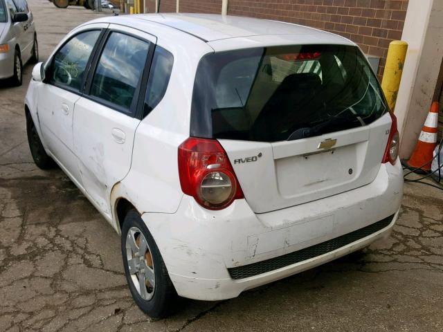 KL1TD6DE3BB241446 - 2011 CHEVROLET AVEO LS WHITE photo 3