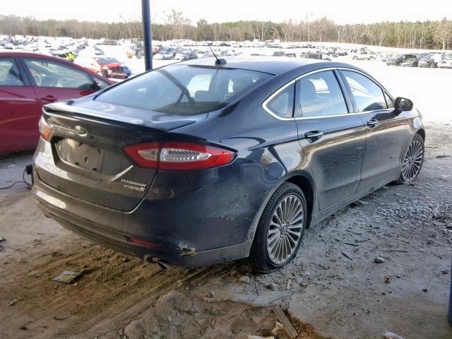 3FA6P0RU0DR317378 - 2013 FORD FUSION TIT BLACK photo 4