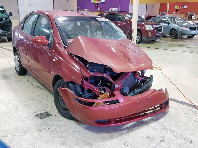 KL1TD52625B355495 - 2005 CHEVROLET AVEO BASE წითელი ფოტო 1