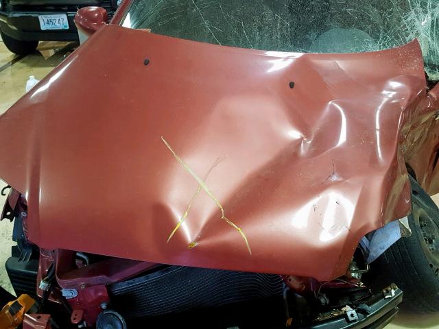 KL1TD52625B355495 - 2005 CHEVROLET AVEO BASE წითელი ფოტო 7