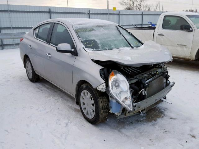 3N1CN7AP1EL832995 - 2014 NISSAN VERSA SILVER photo 1