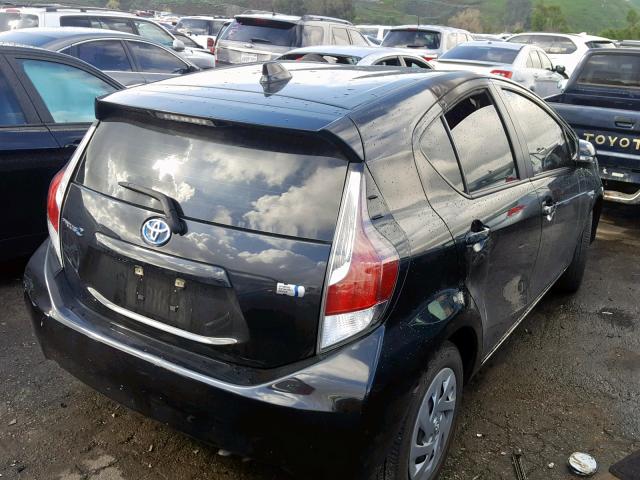 JTDKDTB32G1139590 - 2016 TOYOTA PRIUS C BLACK photo 4