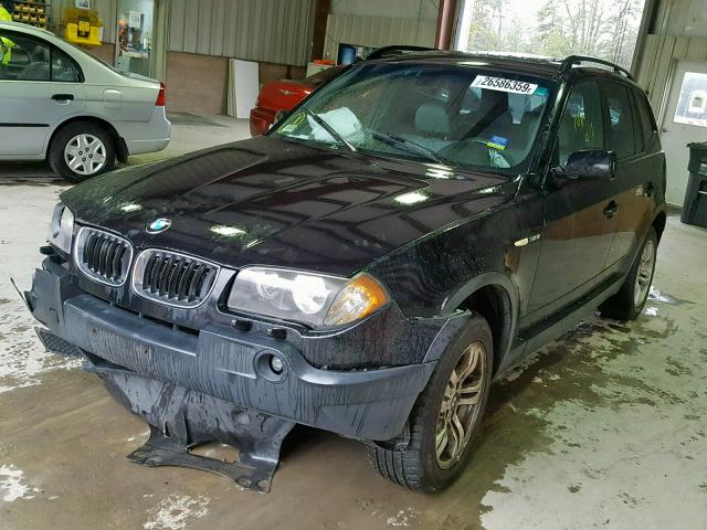 WBXPA93465WD06029 - 2005 BMW X3 3.0I BLACK photo 2