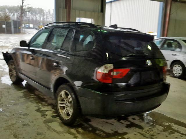 WBXPA93465WD06029 - 2005 BMW X3 3.0I BLACK photo 3