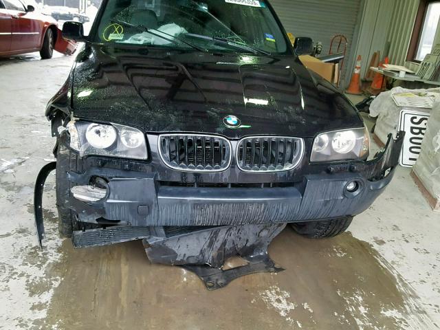 WBXPA93465WD06029 - 2005 BMW X3 3.0I BLACK photo 9