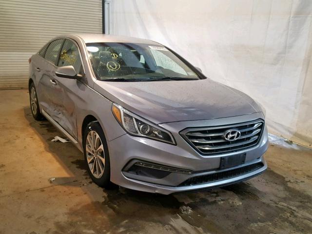 5NPE34AF3GH350789 - 2016 HYUNDAI SONATA SPO SILVER photo 1