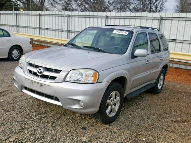 4F2CZ06186KM20864 - 2006 MAZDA TRIBUTE S SILVER photo 2