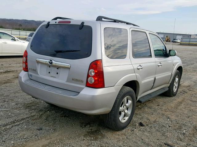 4F2CZ06186KM20864 - 2006 MAZDA TRIBUTE S SILVER photo 4