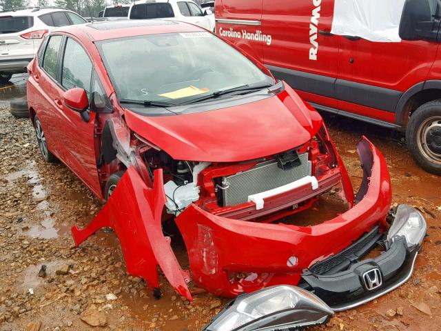 JHMGK5H97HS015604 - 2017 HONDA FIT EX RED photo 1