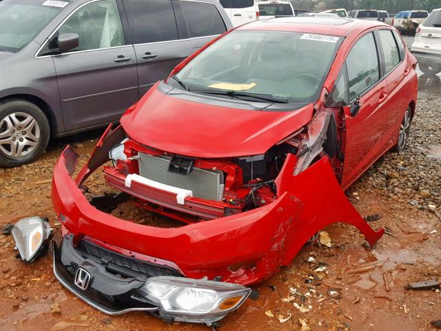 JHMGK5H97HS015604 - 2017 HONDA FIT EX RED photo 2